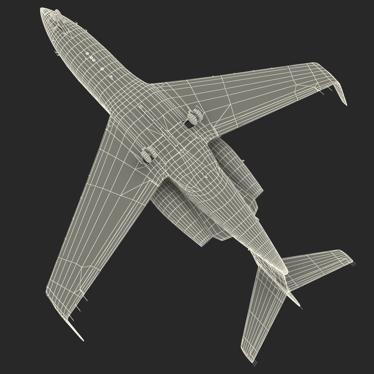 Gulfstream G450 Rigged 3D model_83