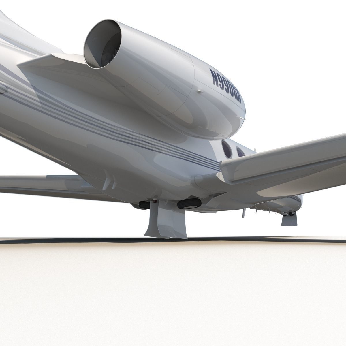 Gulfstream G450 Rigged 3D model_5