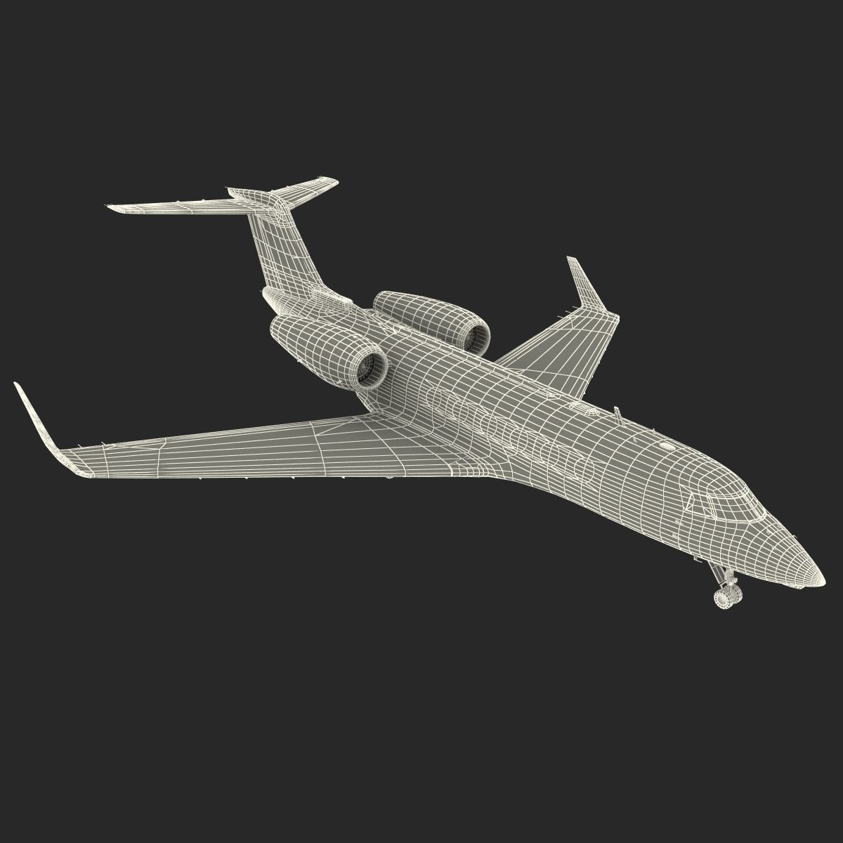 Gulfstream G450 Rigged 3D model_67