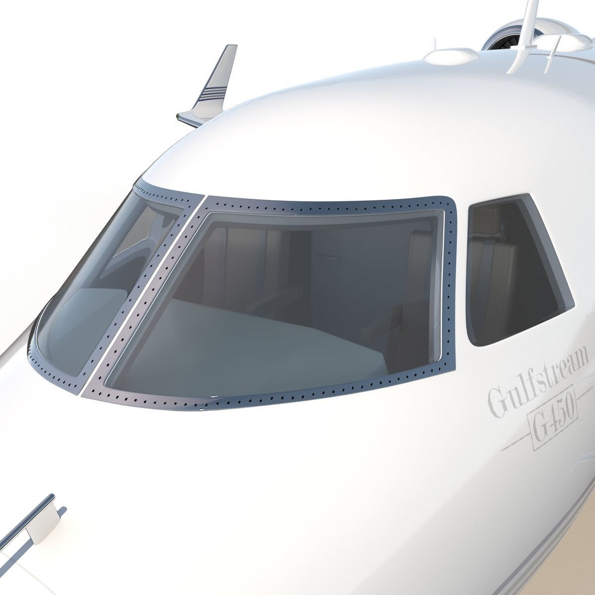 Gulfstream G450 Rigged 3D model_32