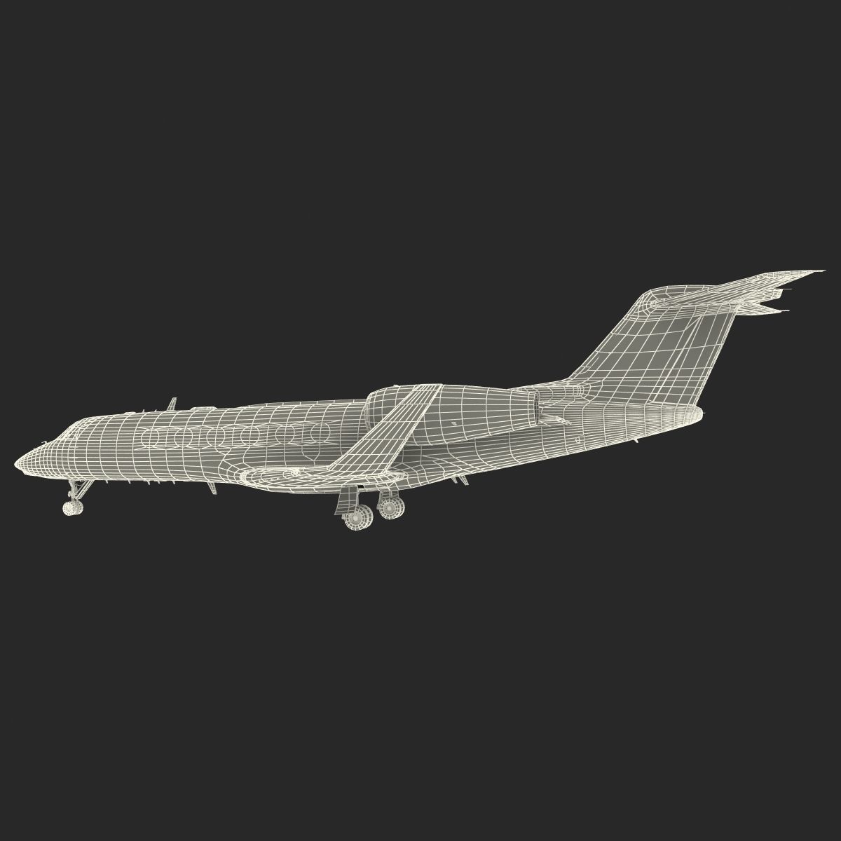 Gulfstream G450 Rigged 3D model_62