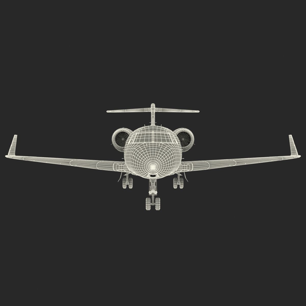 Gulfstream G450 Rigged 3D model_63