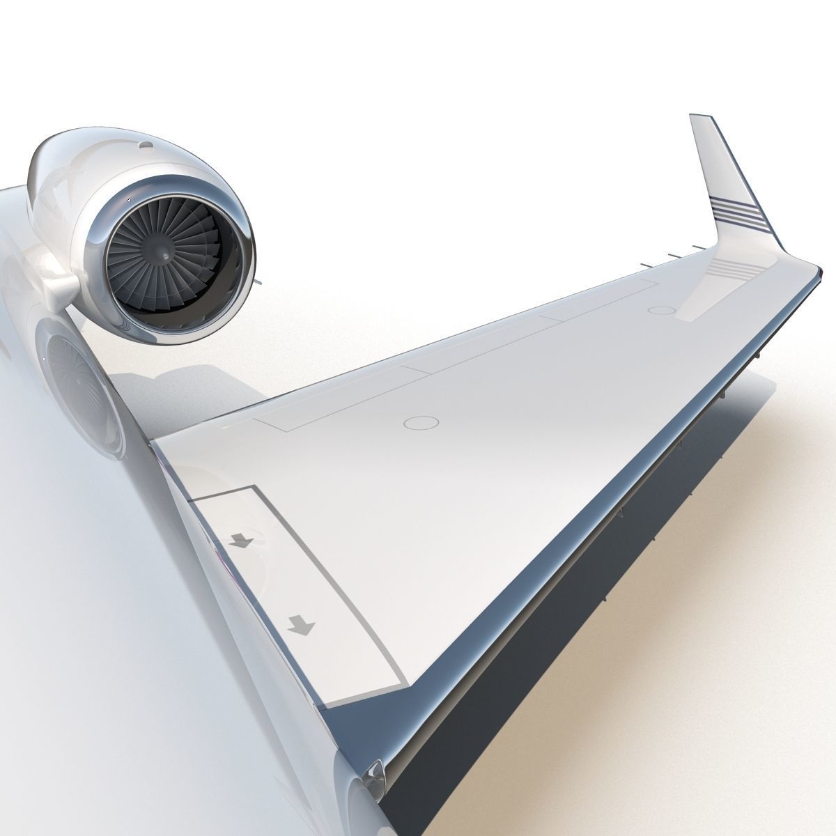 Gulfstream G450 Rigged 3D model_33
