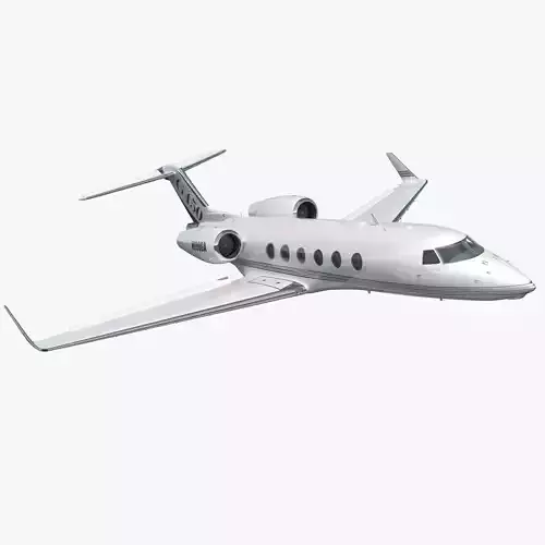 Gulfstream G450 Rigged 3D model