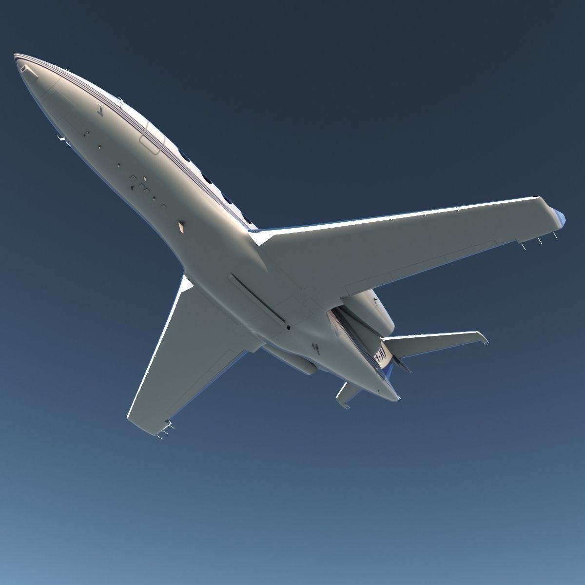 Gulfstream G450 Rigged 3D model_51