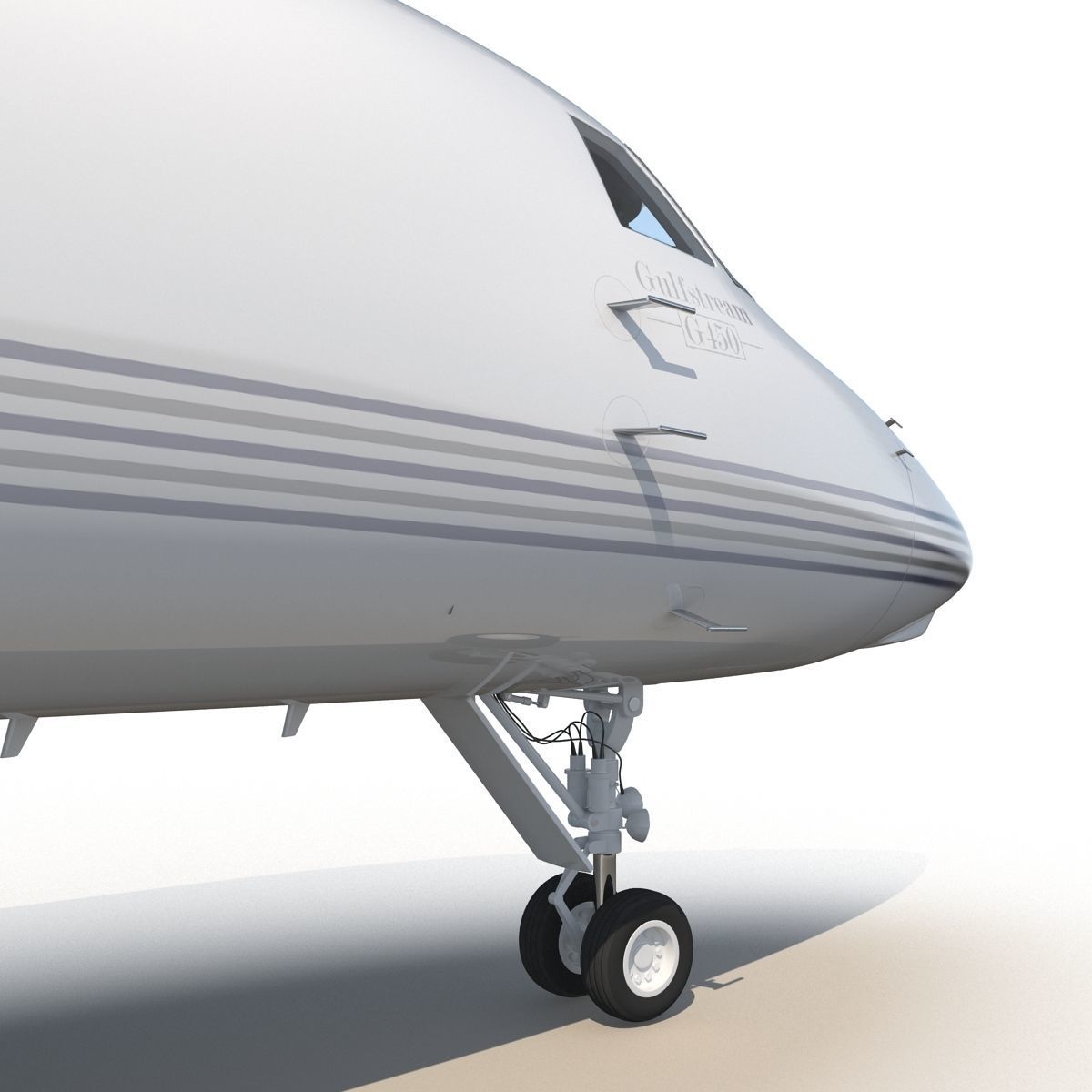 Gulfstream G450 Rigged 3D model_30
