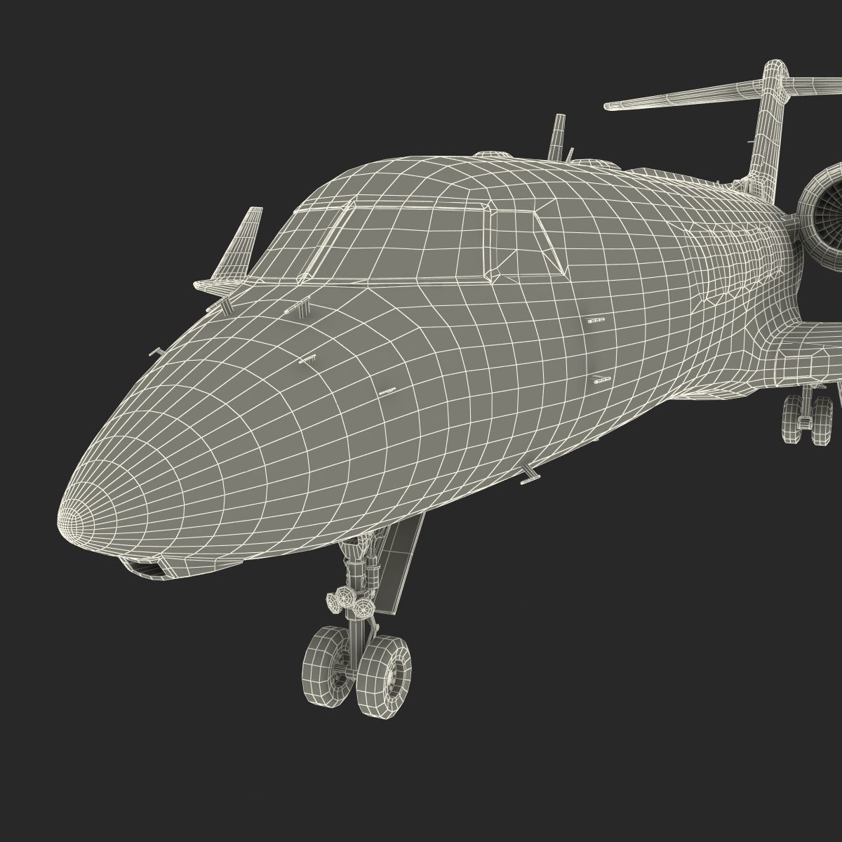 Gulfstream G450 Rigged 3D model_74