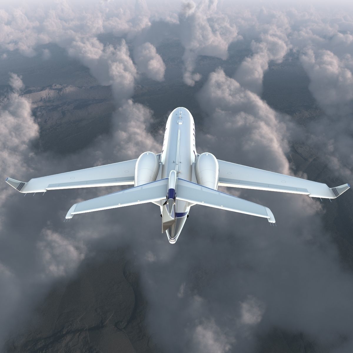 Gulfstream G450 Rigged 3D model_48