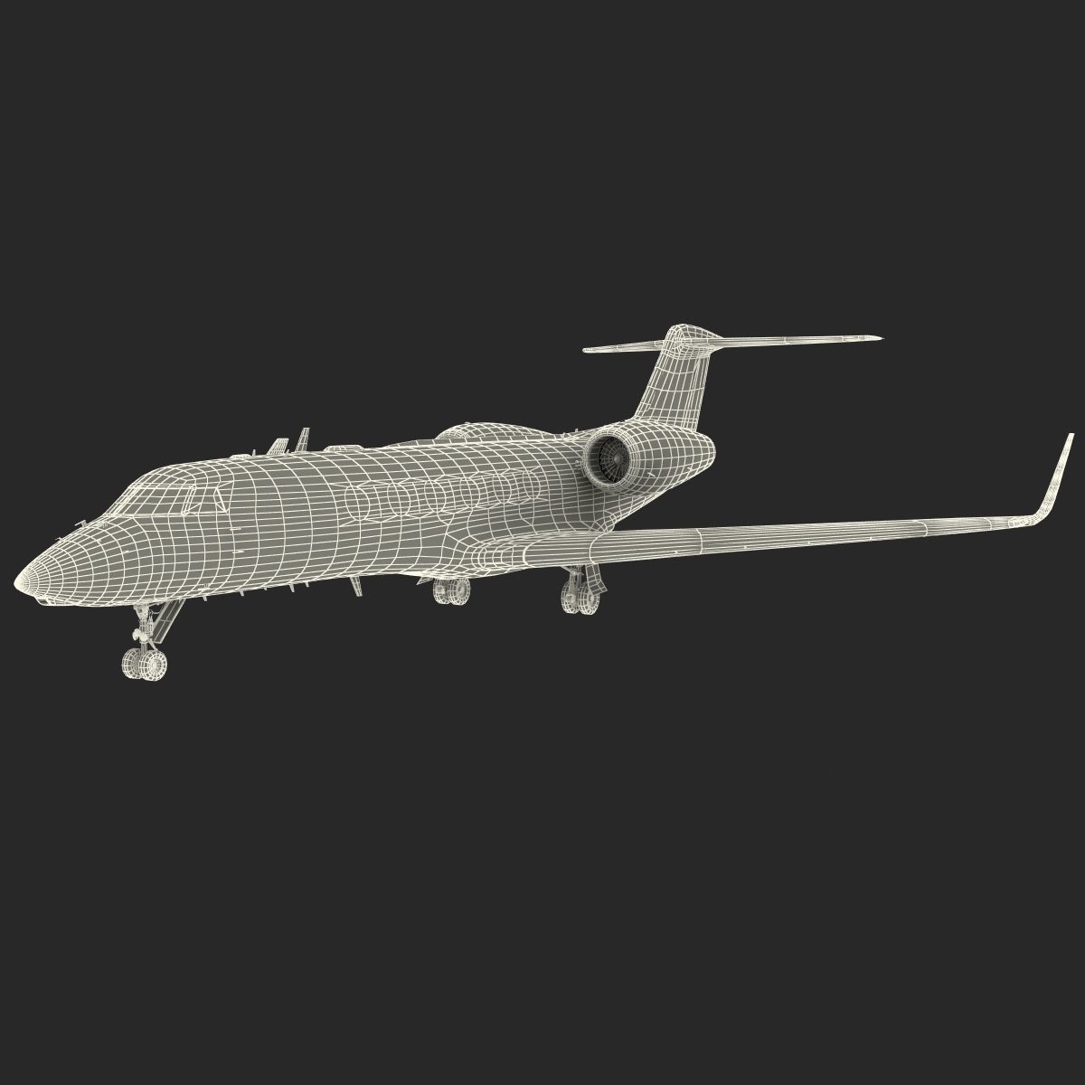 Gulfstream G450 Rigged 3D model_70