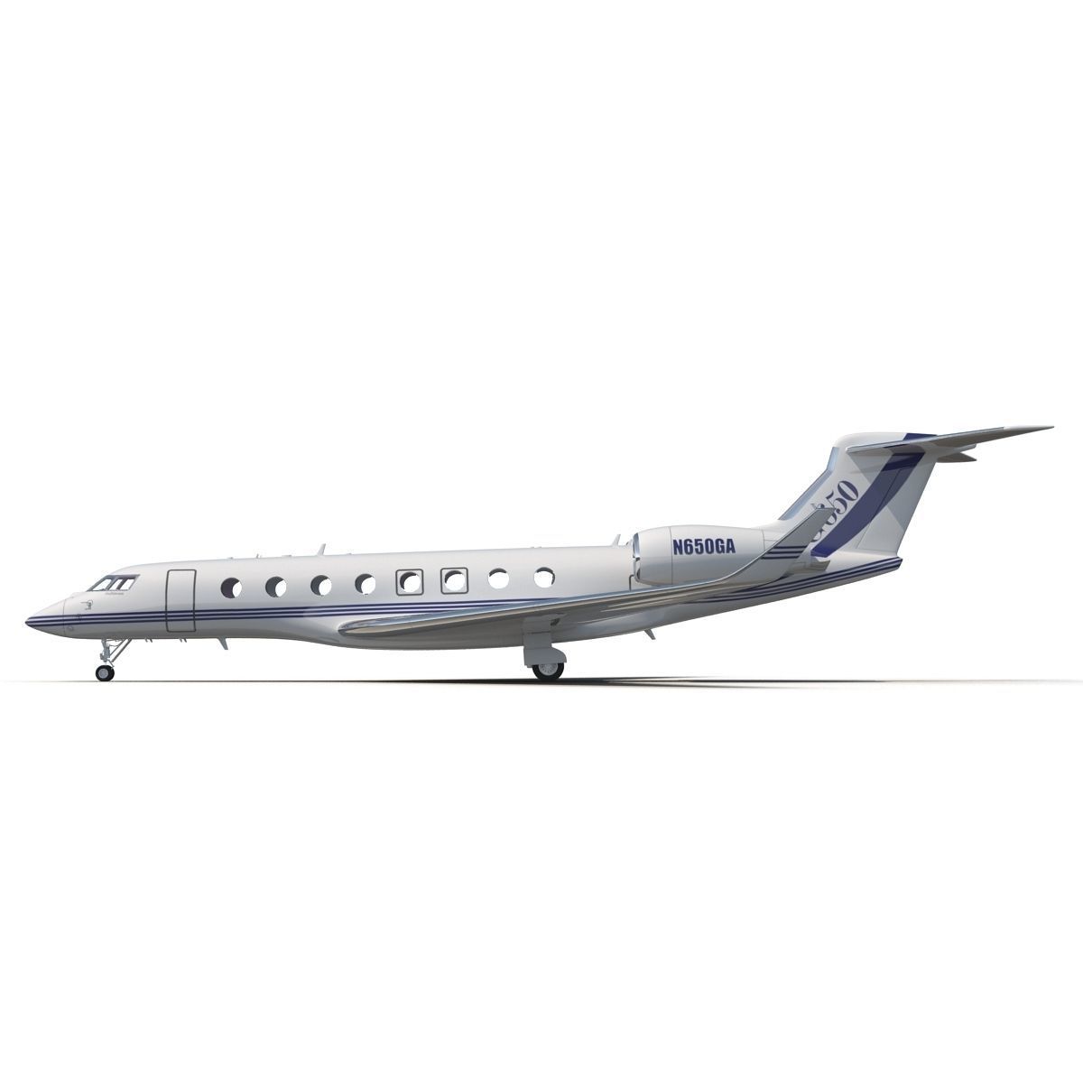 Gulfstream G650 3D model_3