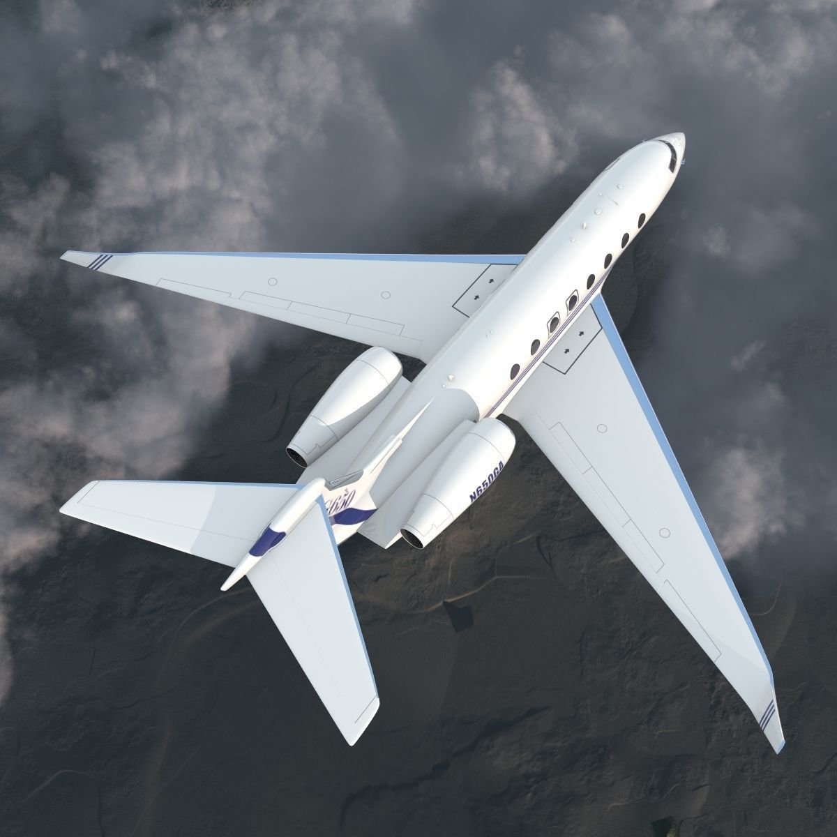 Gulfstream G650 3D model_46