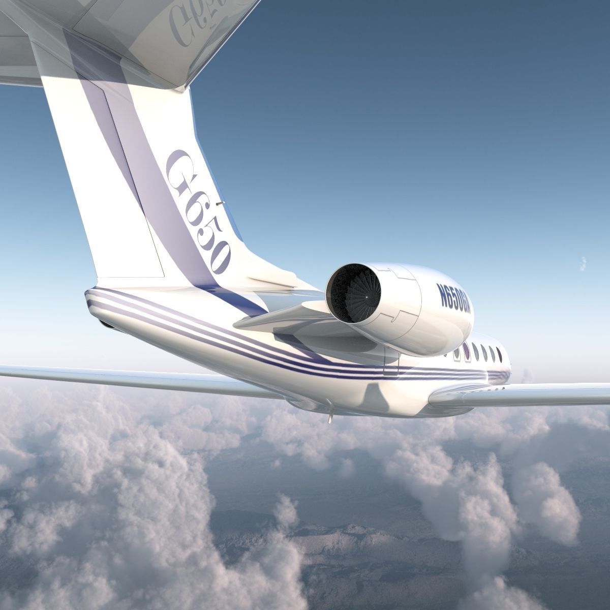 Gulfstream G650 3D model_49