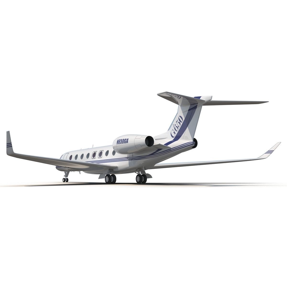 Gulfstream G650 3D model_4