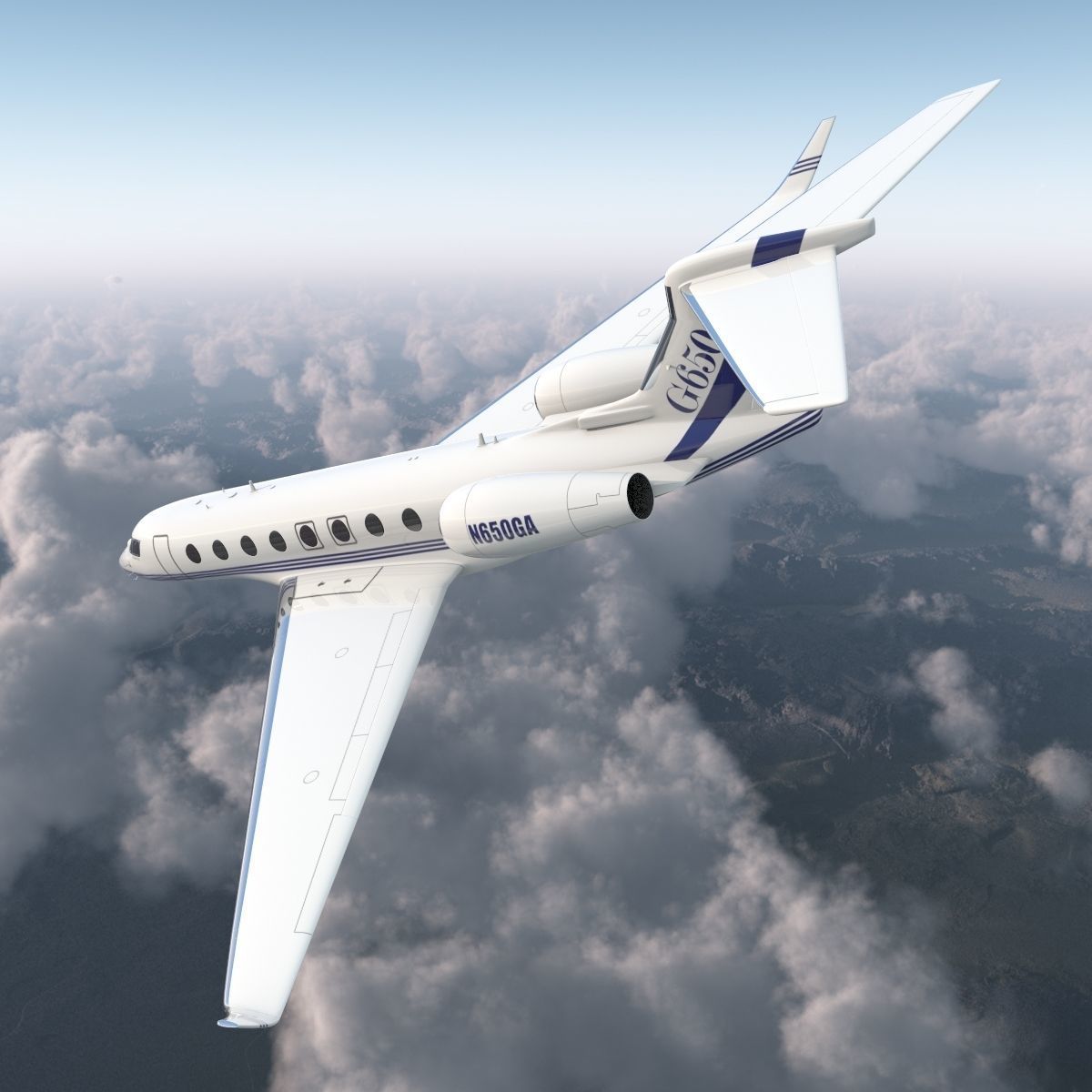 Gulfstream G650 3D model_52