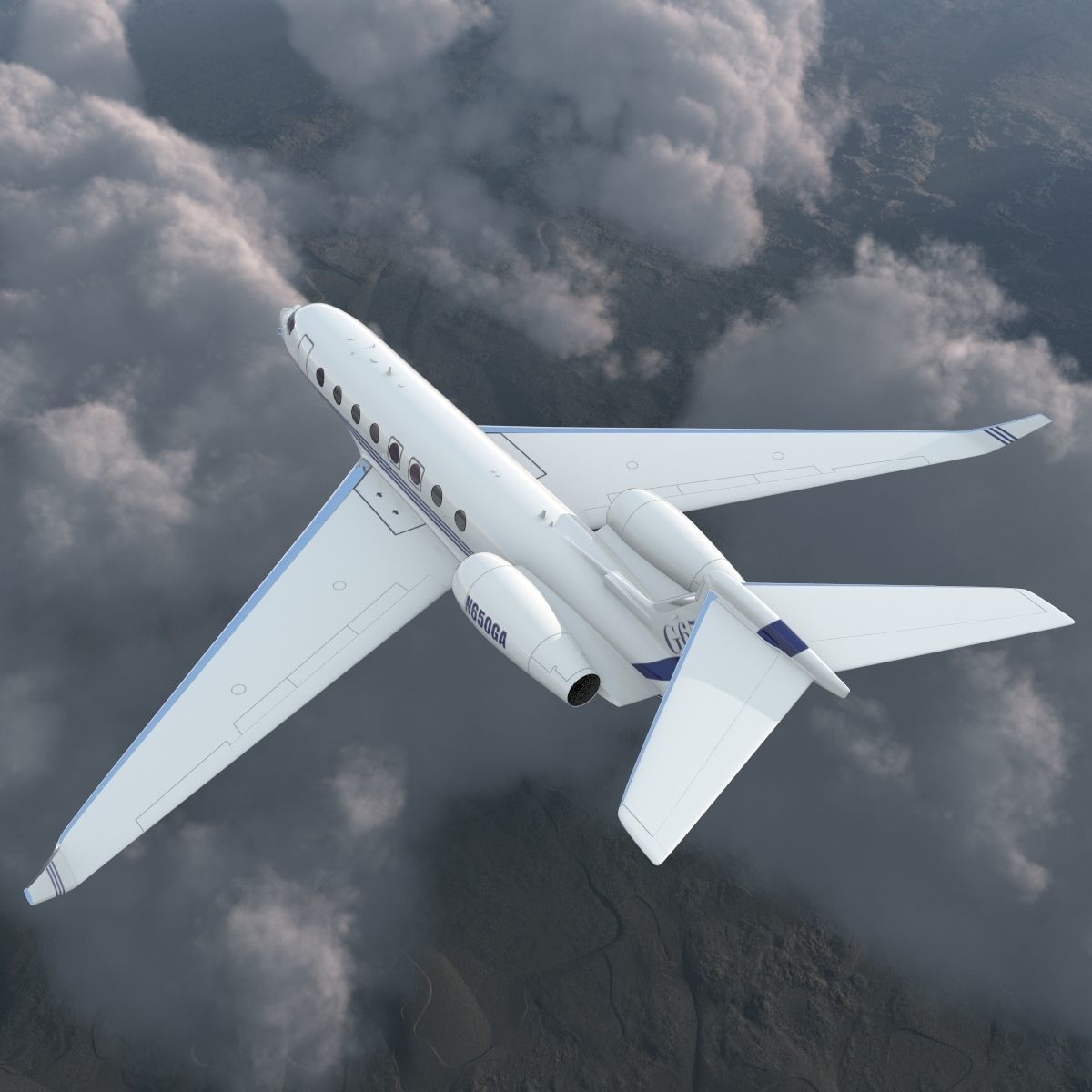 Gulfstream G650 3D model_45