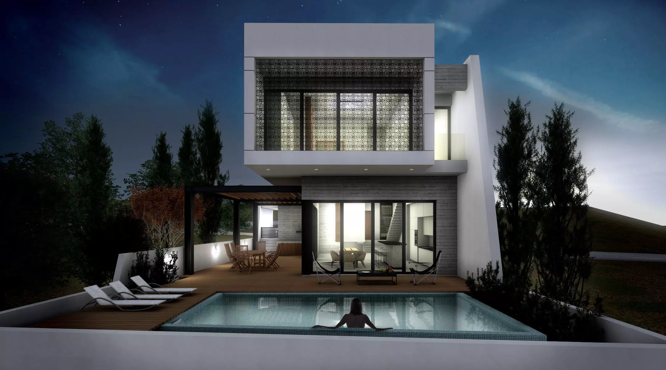 LEO17 modern villa in cyprus 3D model_0