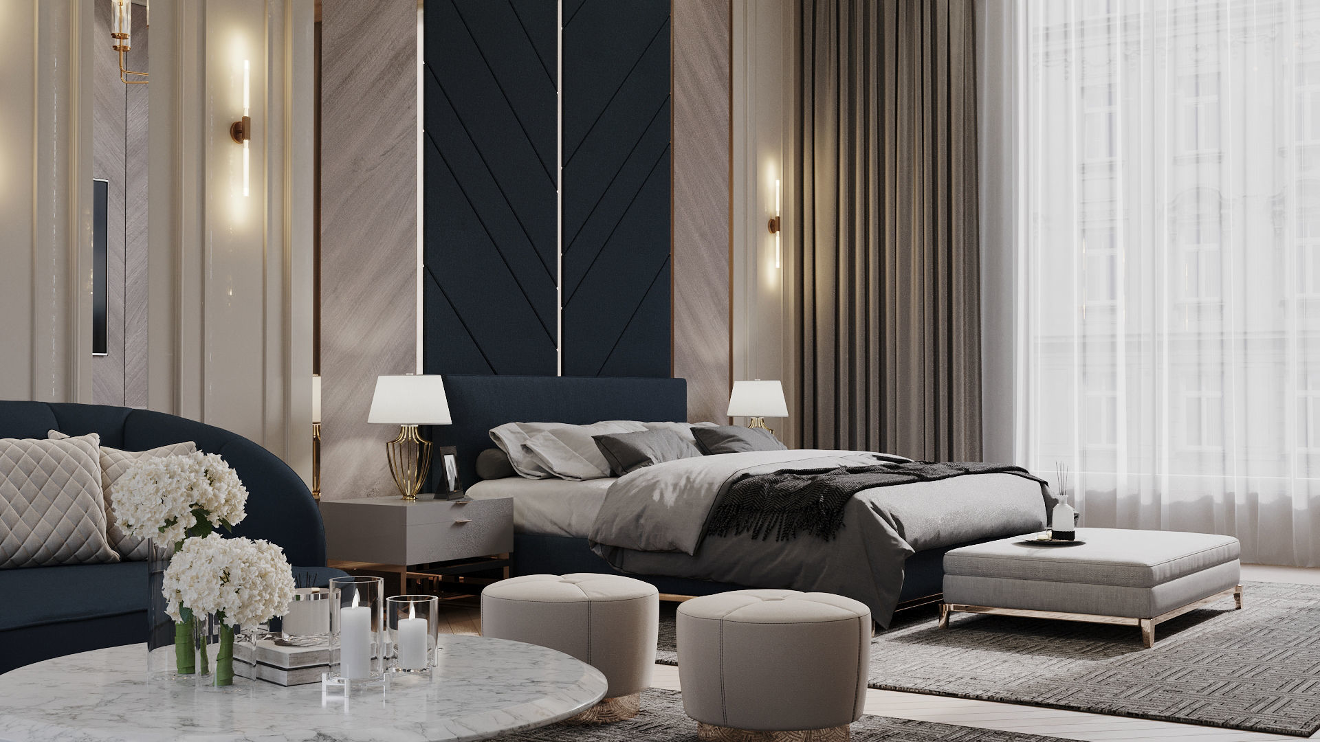 Bedroom Interior 3D model_4