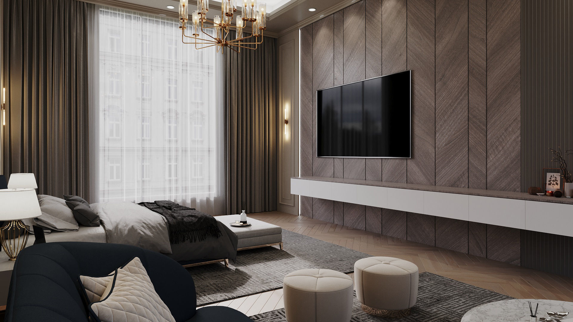 Bedroom Interior 3D model_3