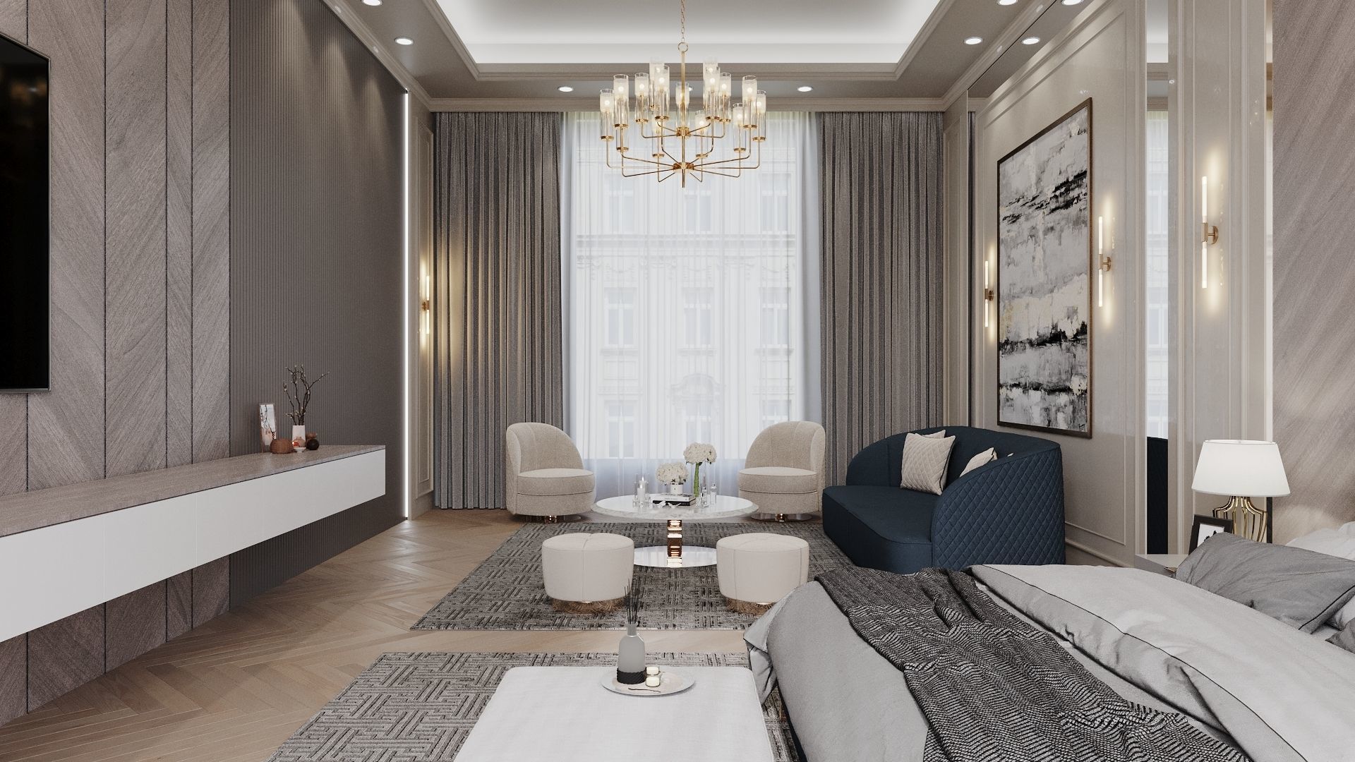 Bedroom Interior 3D model_1