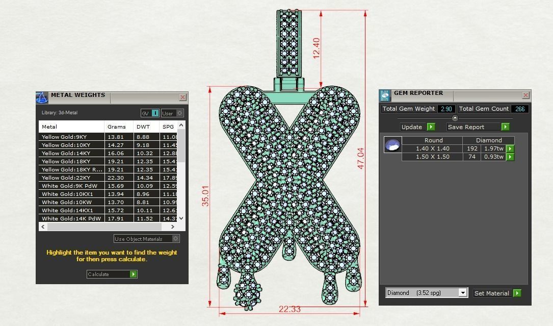 Bubble Letter X with Drip Pendant 3D print model_11