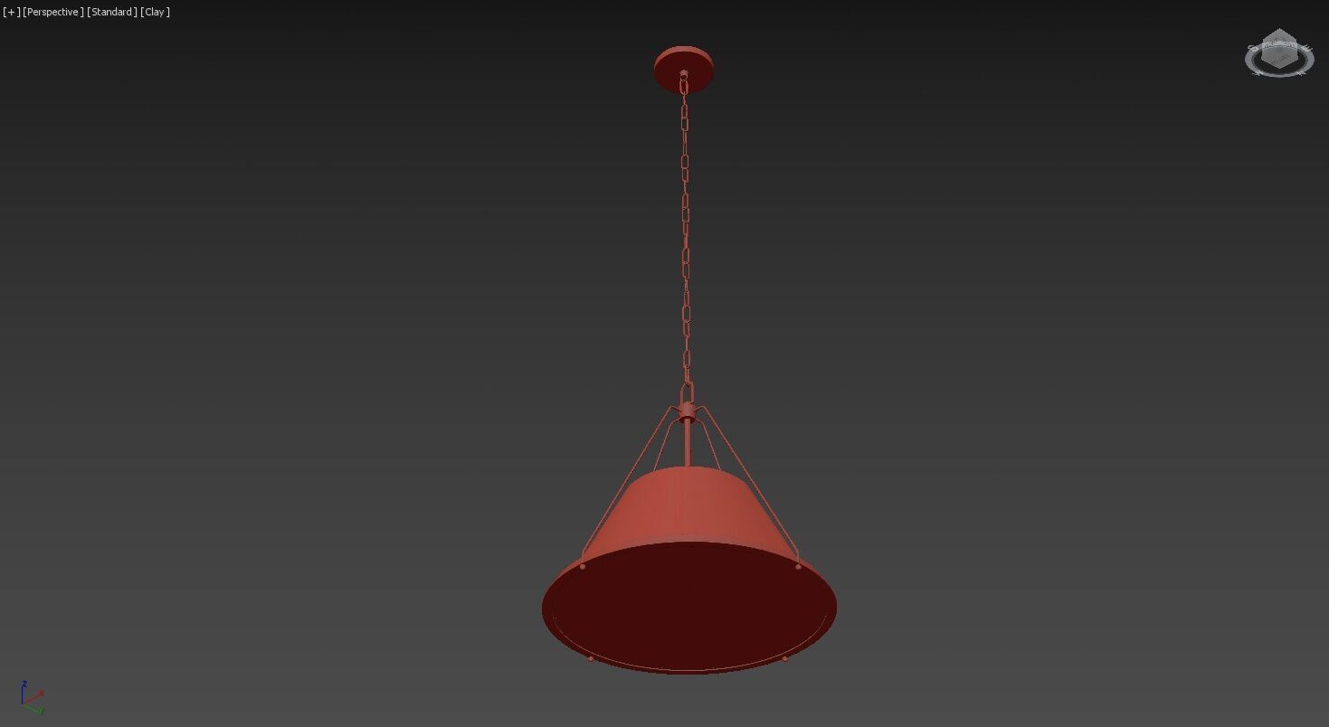 Shelton Pendant Large 3D model_8