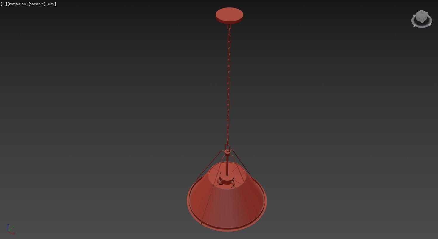 Shelton Pendant Large 3D model_7
