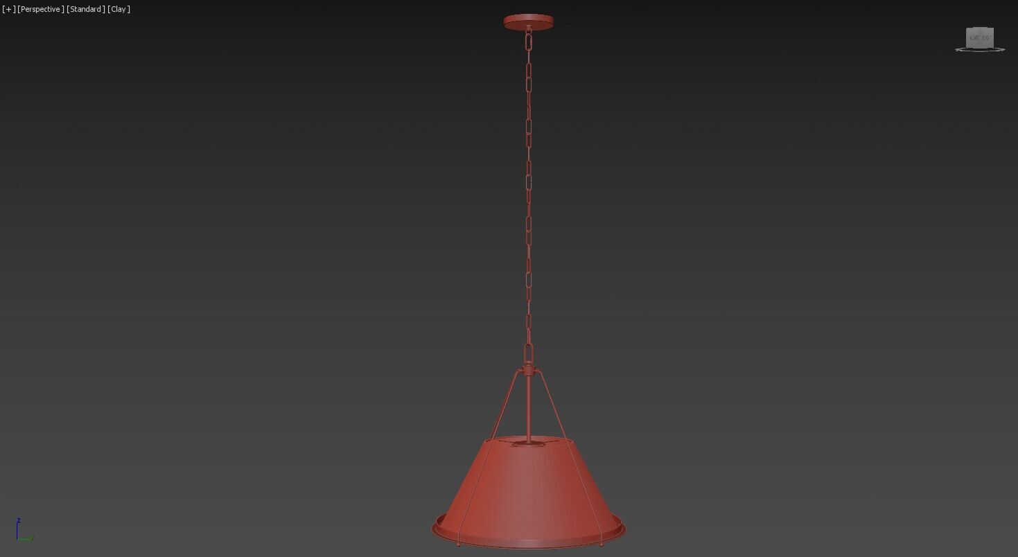 Shelton Pendant Large 3D model_6