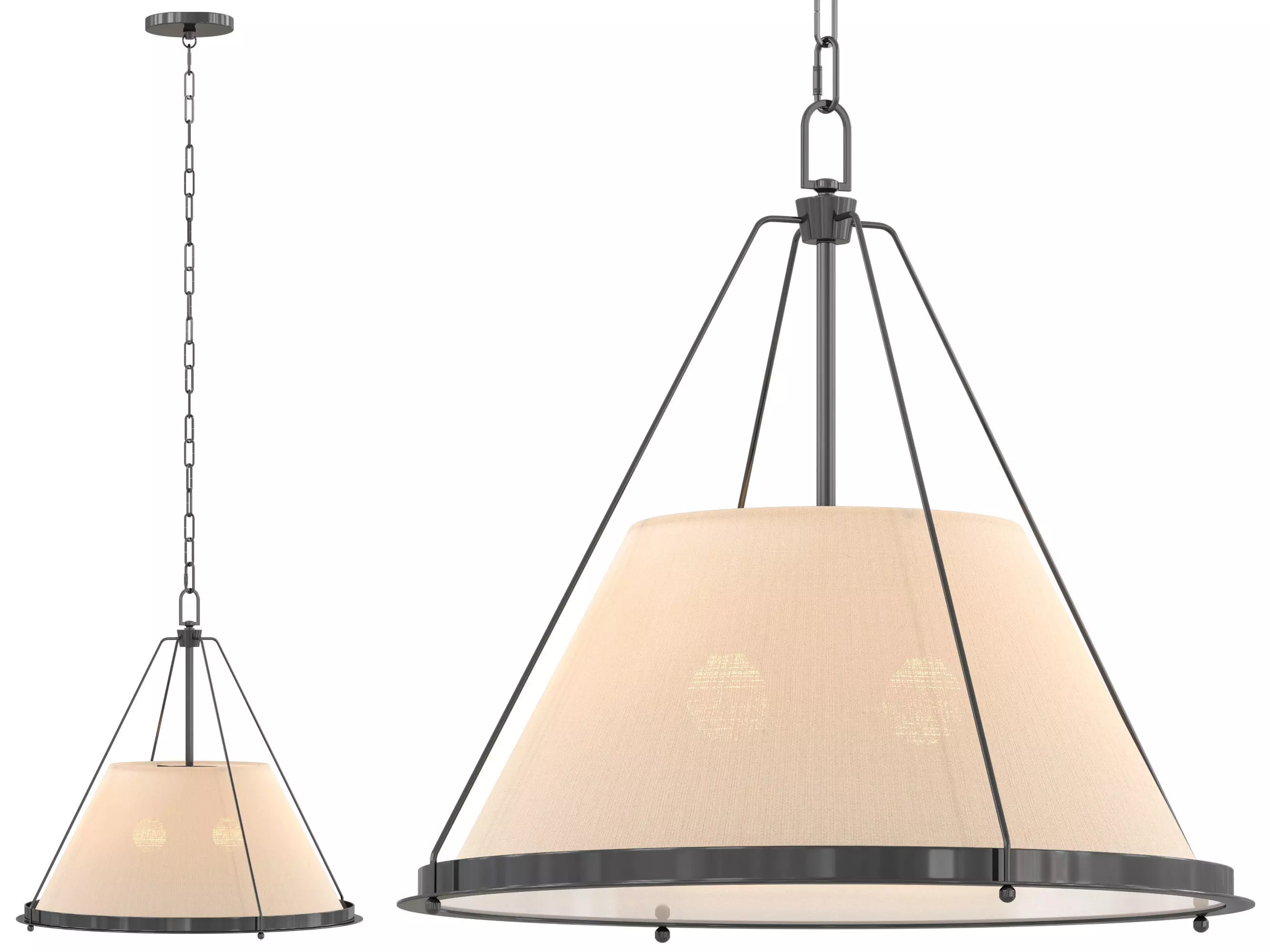 Shelton Pendant Large 3D model_0