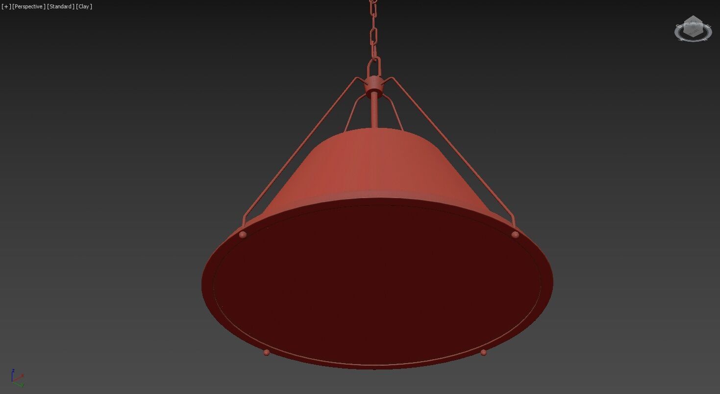 Shelton Pendant Large 3D model_9
