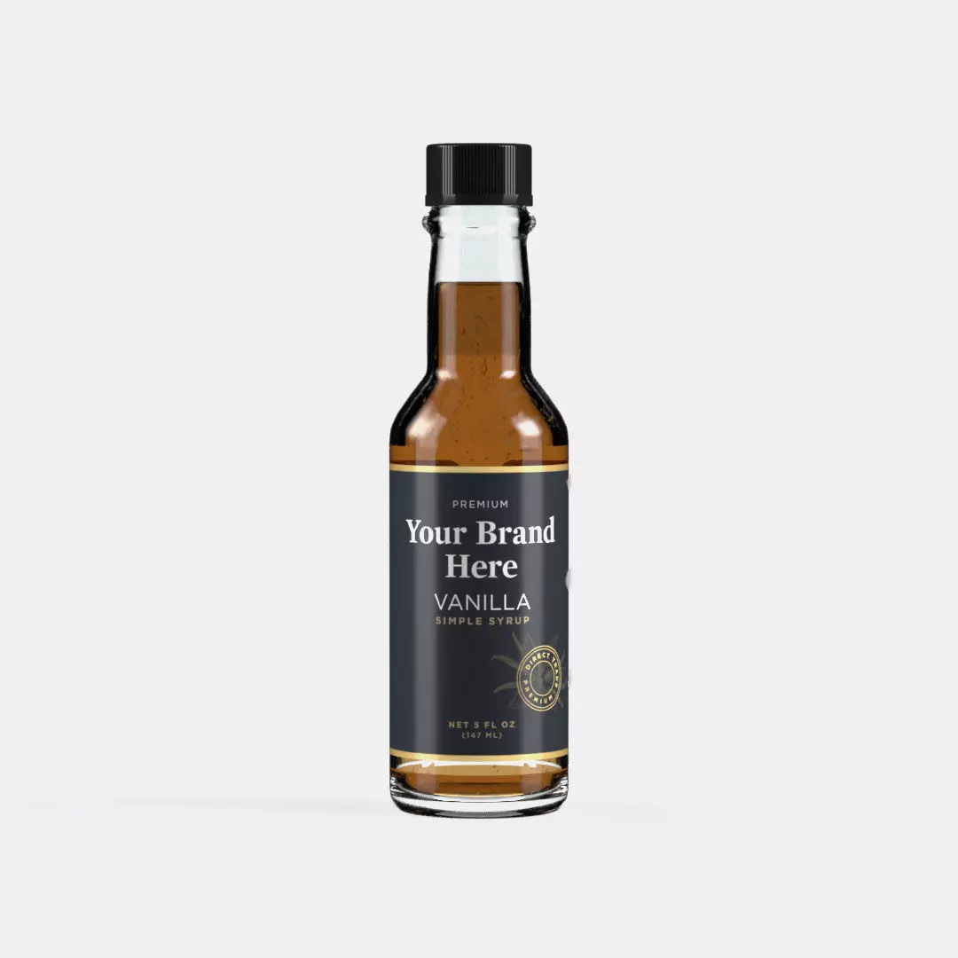 5 oz Woozy Sauce or Syrup Bottle with Topper 3D model