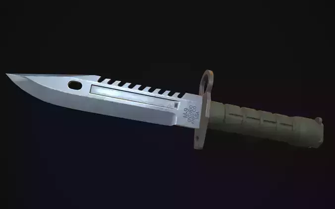M9 Bayonet Low-poly 3D model