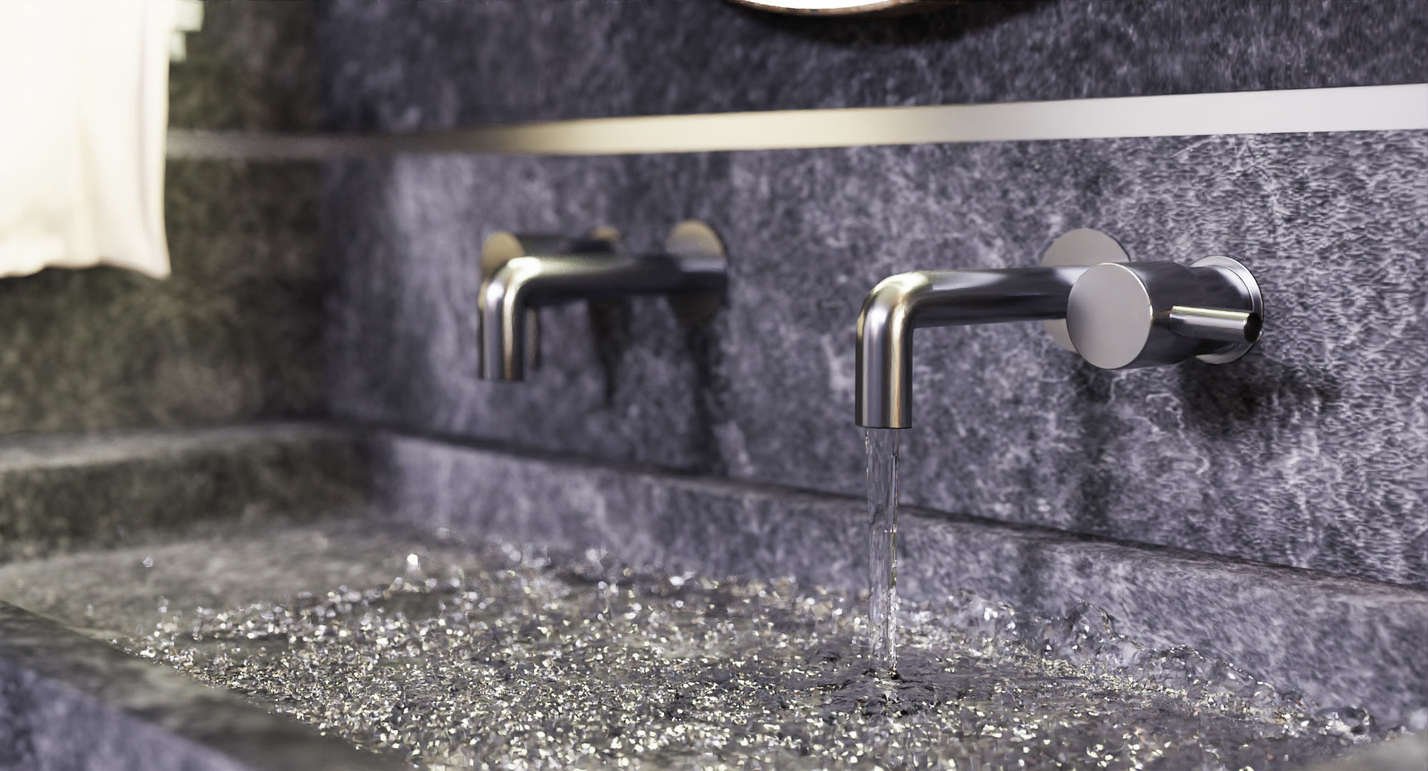 WASHROOM INTERIOR DESIGN ROOM MADE IN BLENDER 3D model_1