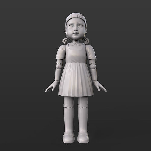CREEPY DOLL NOT SQUID GAME 3D print model