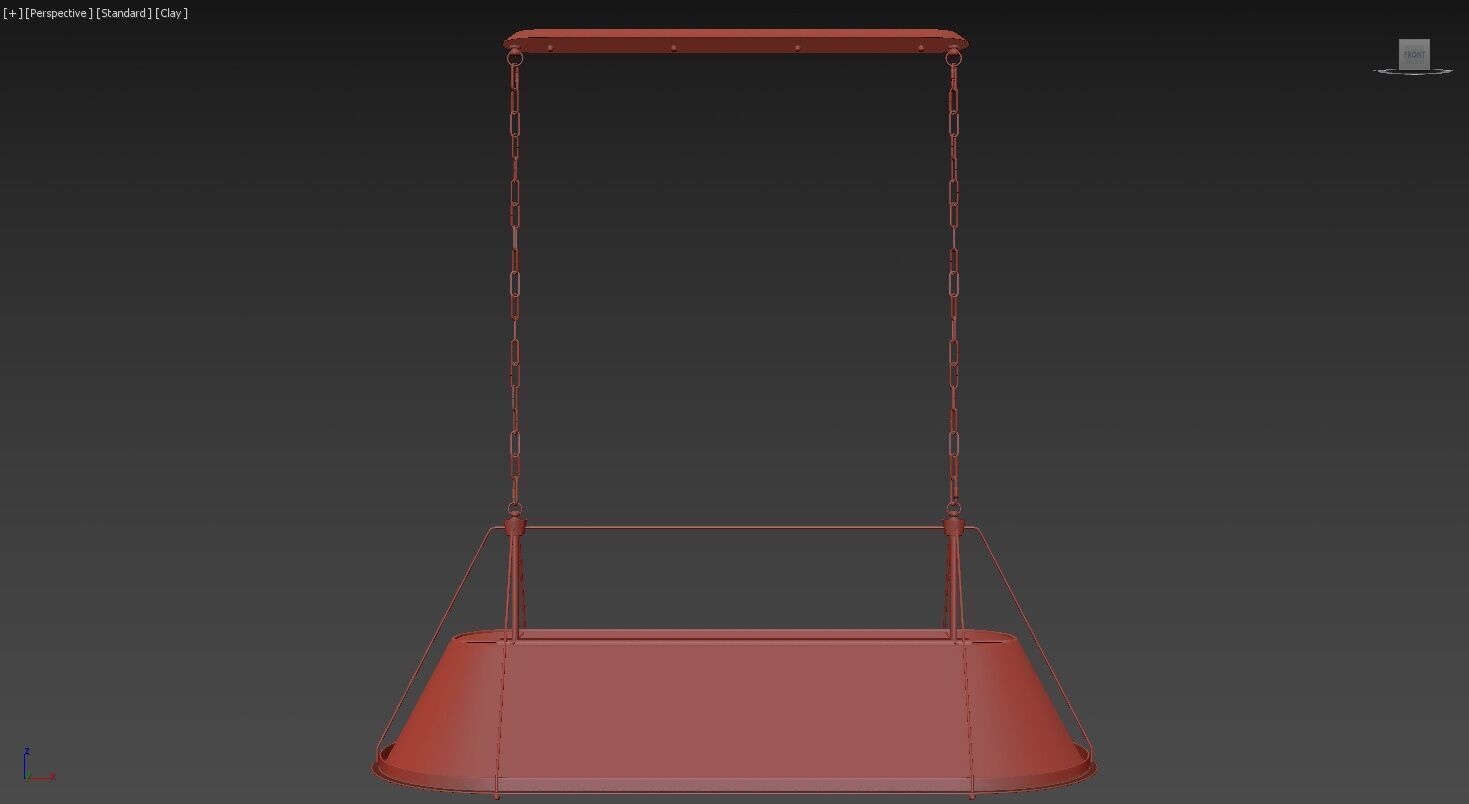 Shelton Linear Chandelier 3D model_8