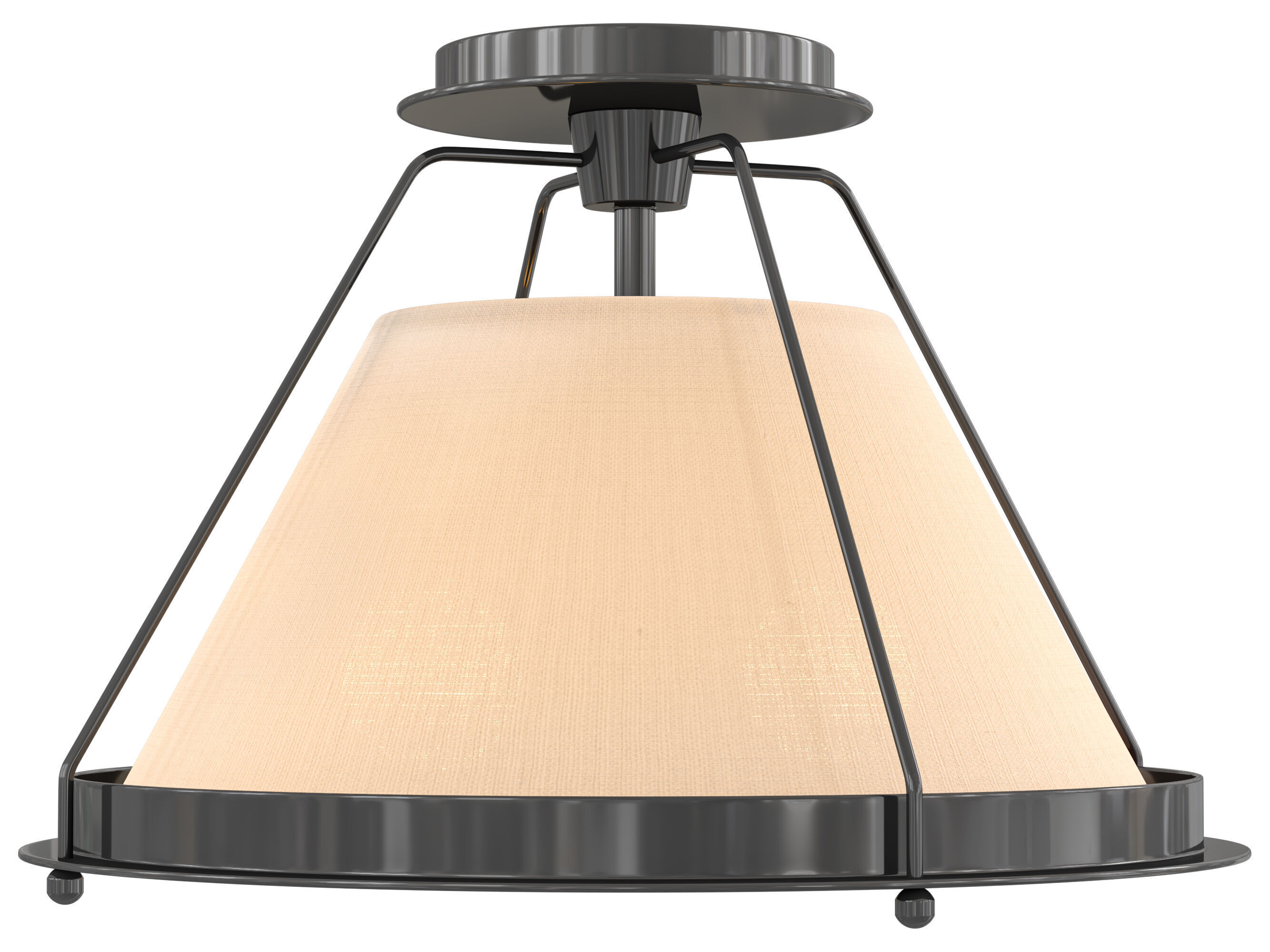 Shelton Flush Mount Small 3D model_2