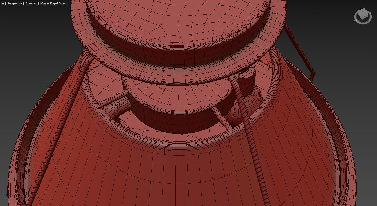 Shelton Flush Mount Small 3D model_7