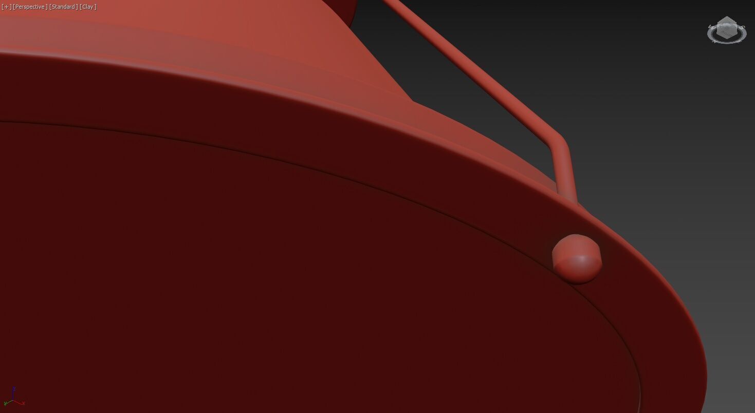 Shelton Flush Mount Small 3D model_8