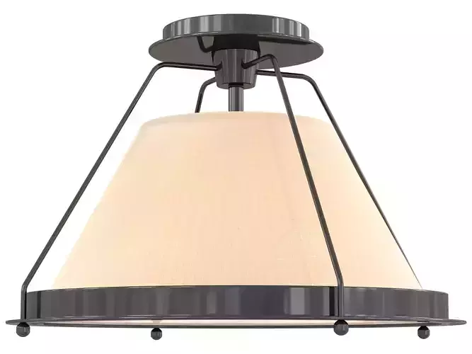 Shelton Flush Mount Small 3D model Shelton Flush Mount Small 3D model