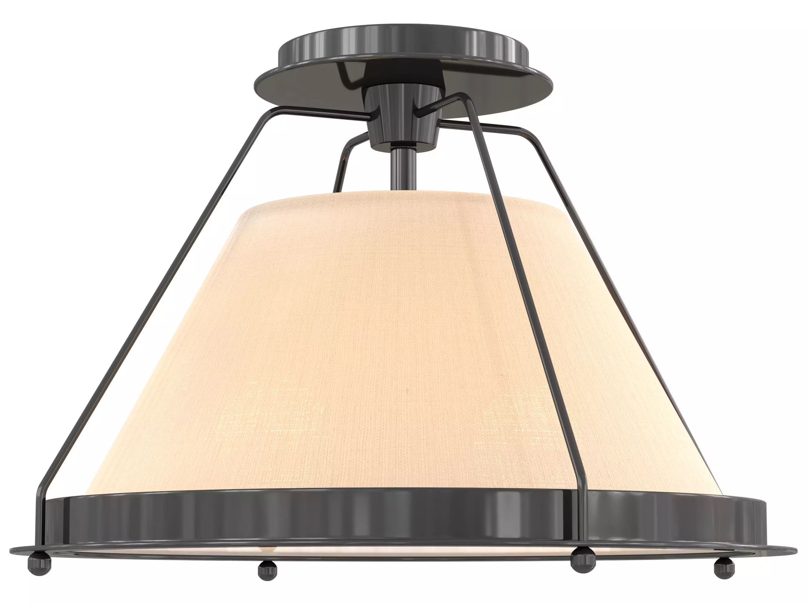 Shelton Flush Mount Small 3D model_0