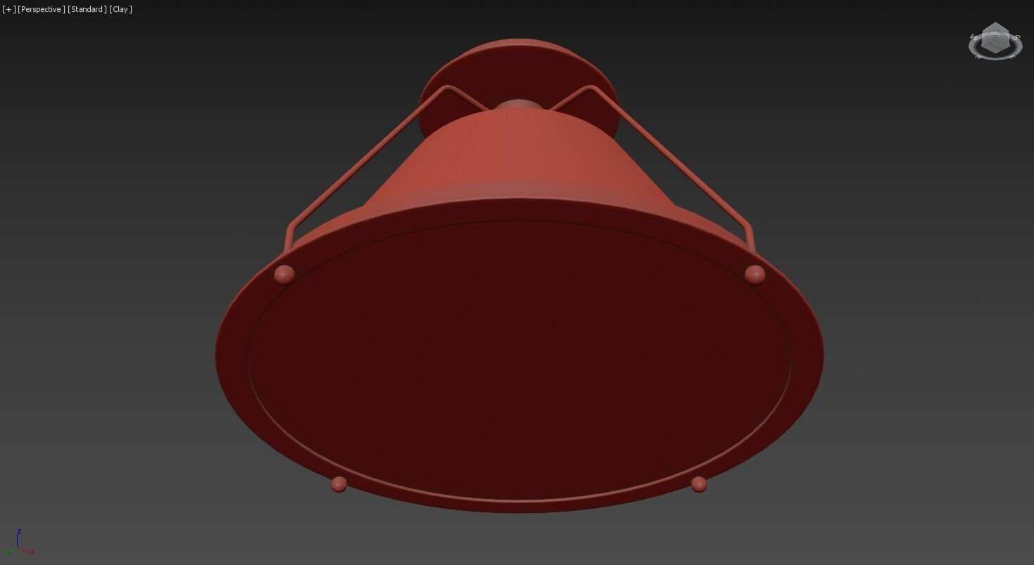 Shelton Flush Mount Small 3D model_11