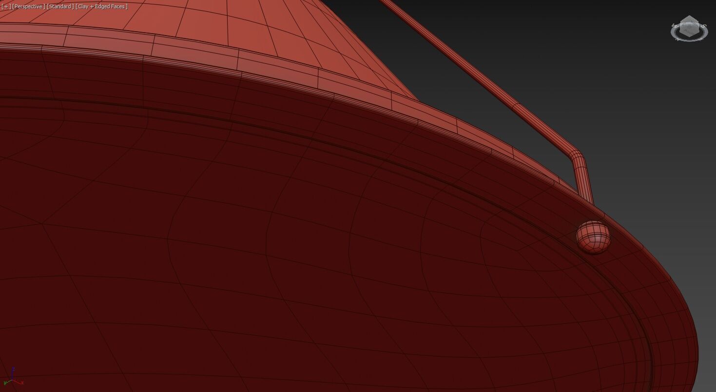 Shelton Flush Mount Large 3D model_6