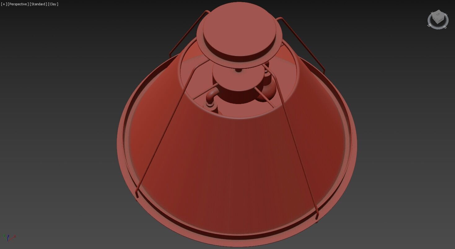 Shelton Flush Mount Large 3D model_7