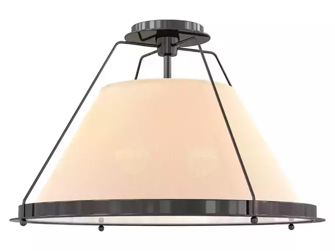 Shelton Flush Mount Large 3D model Shelton Flush Mount Large 3D model