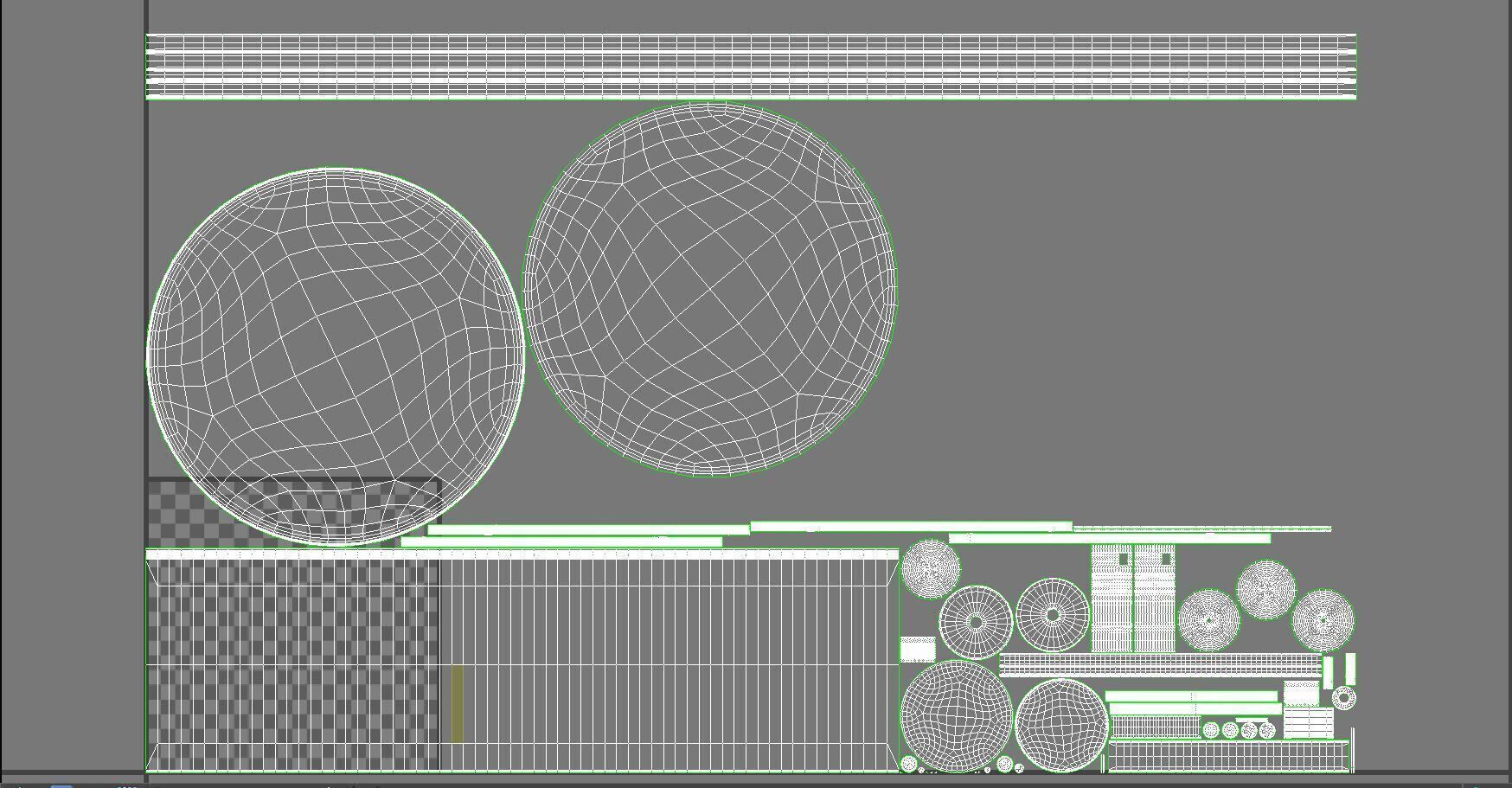 Shelton Flush Mount Large 3D model_5