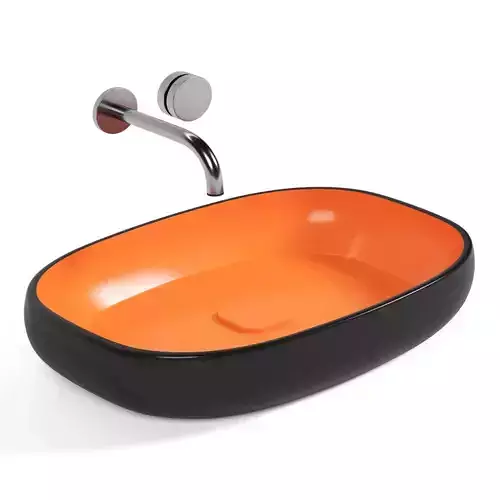 Metamorfosi Square countertop washbasin MET42040 3D model
