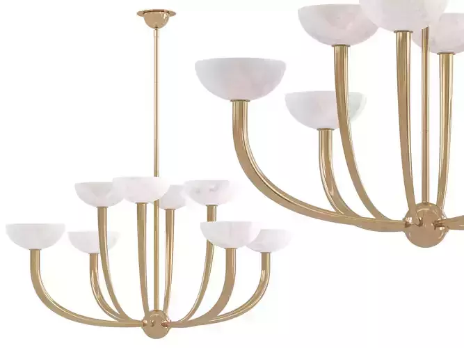 Saguara Chandelier 8 Light 3D model