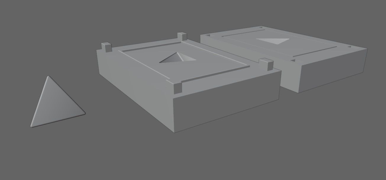 Mold for Dice 4 Sides Blank - Form - Molde para Dados 3D print model_2