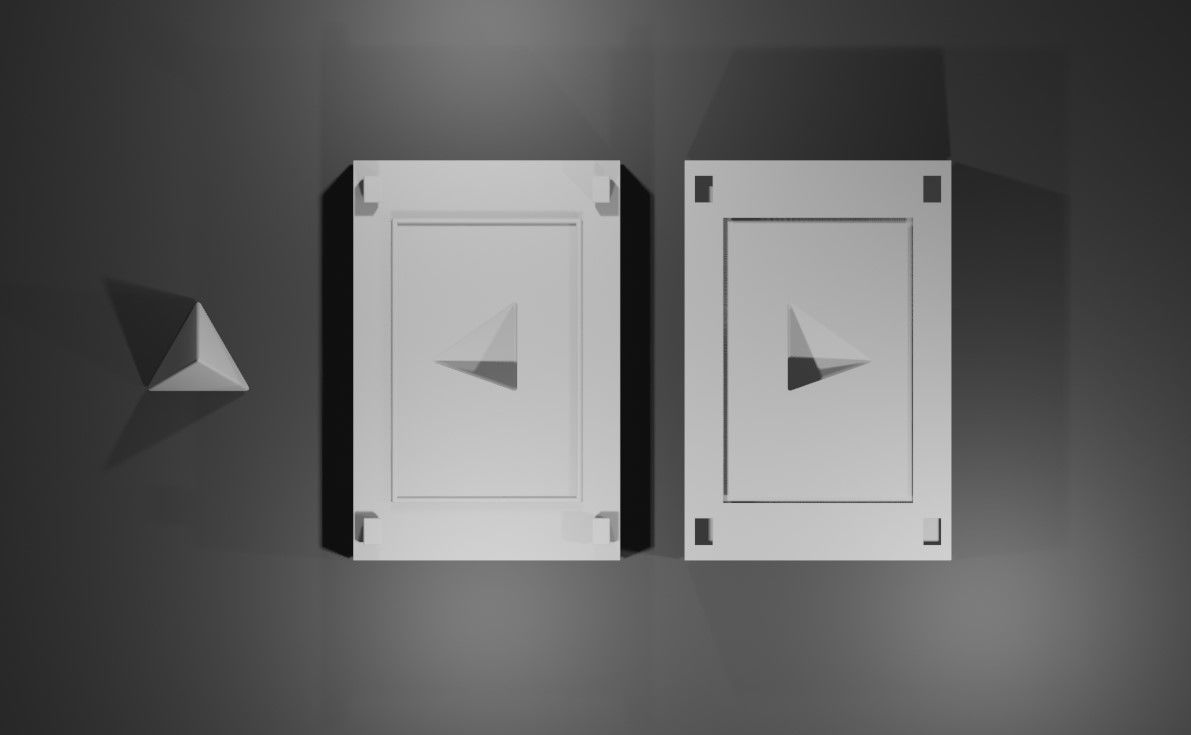 Mold for Dice 4 Sides Blank - Form - Molde para Dados 3D print model_13