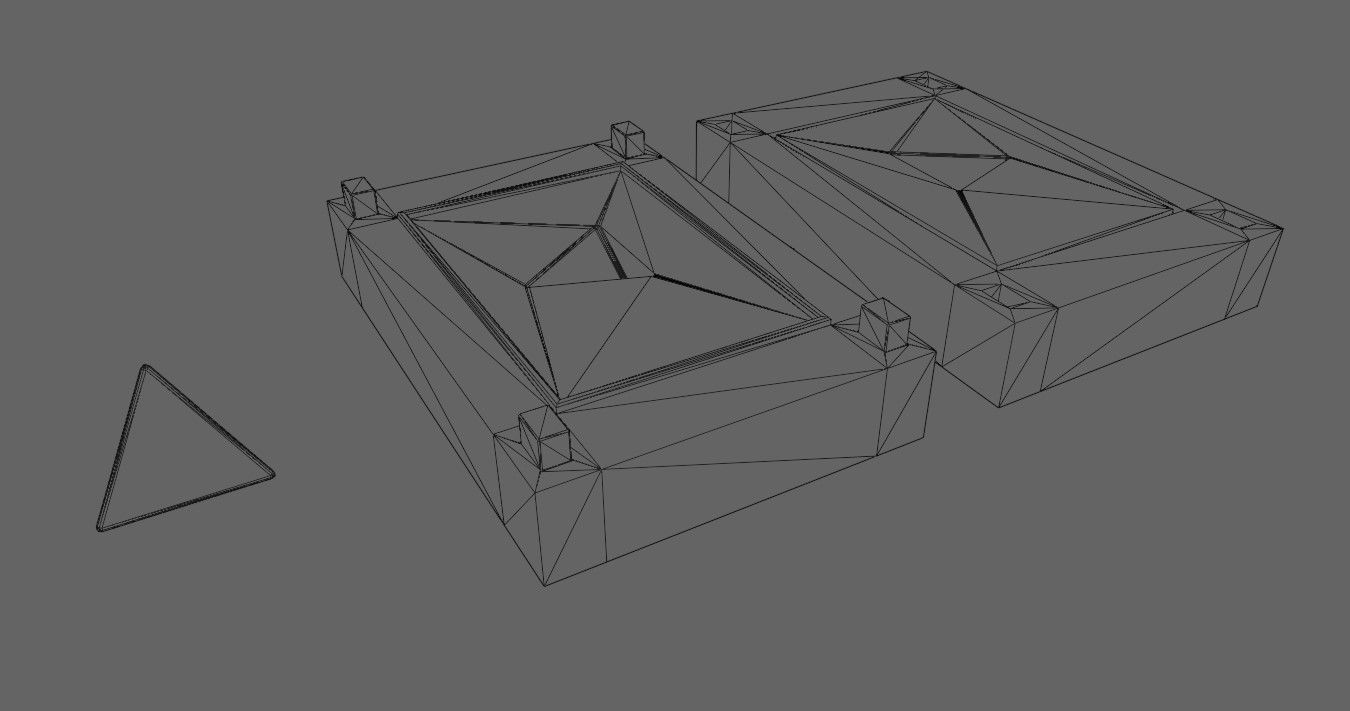 Mold for Dice 4 Sides Blank - Form - Molde para Dados 3D print model_6