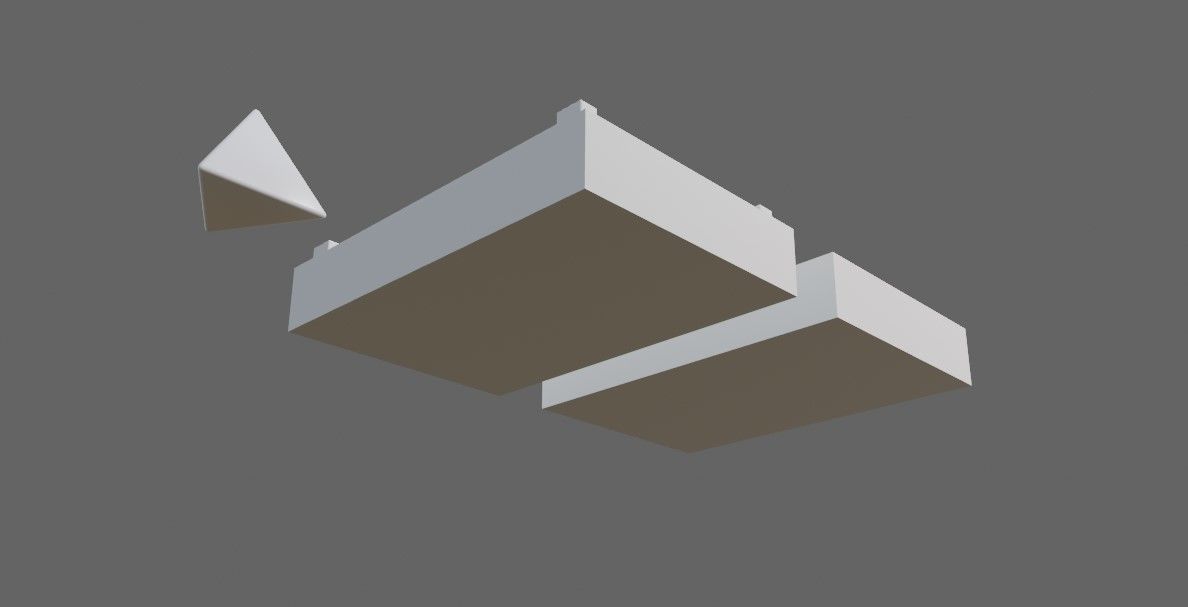 Mold for Dice 4 Sides Blank - Form - Molde para Dados 3D print model_18